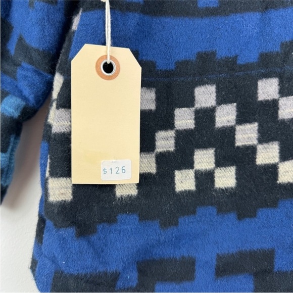 Boy + Girl 100% Cotton Blue Patterned Kids Jacket with Fringe NWT - Picture 8 of 11